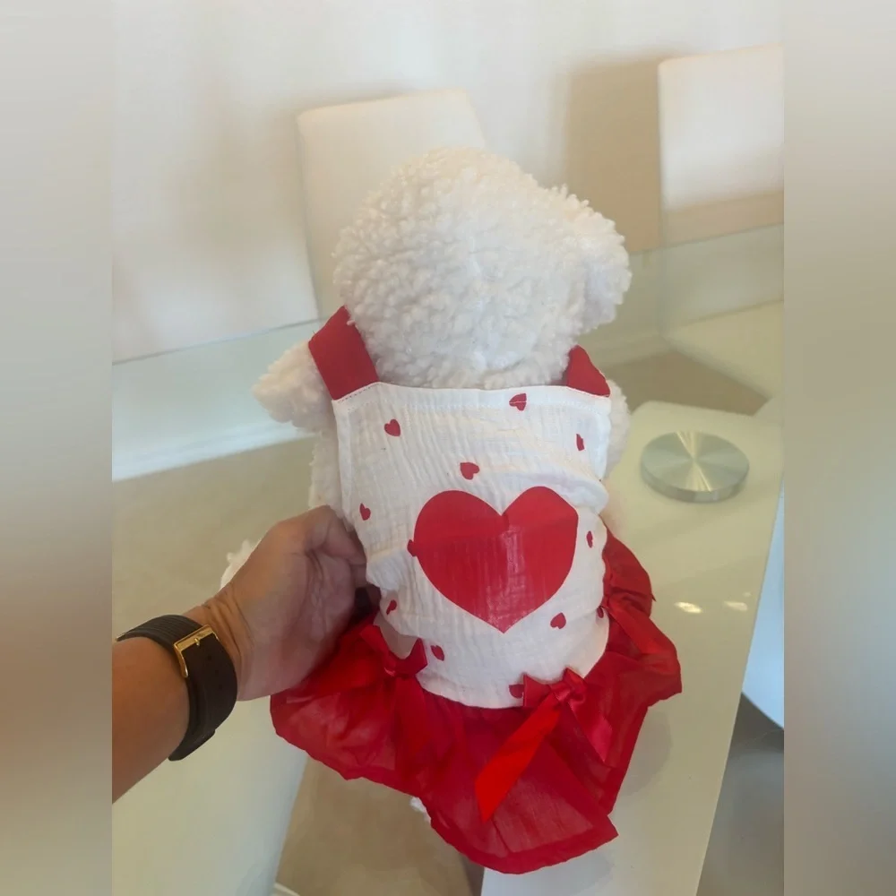 Red Heart ❤️ Dog Dress 👗